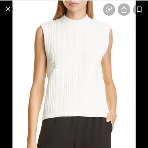 Ganni Sleeveless Cable Sweater